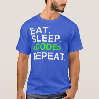 Upprepa kodningsskjorta för Fantastisk med viloläg T Shirt