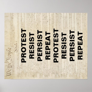 Upprepa konstitutionsprotesten för att inte fortsä poster