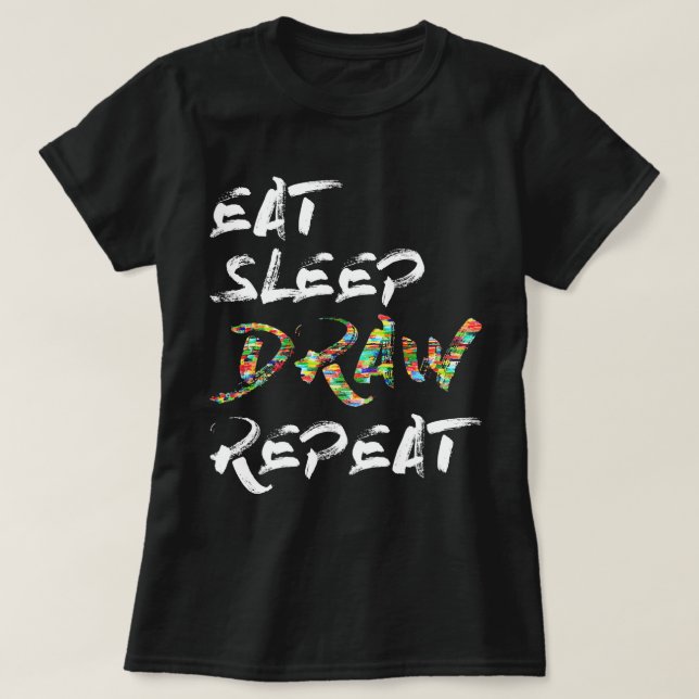 Upprepa konstverk Teckning Costume Education T Shirt (Design framsida)