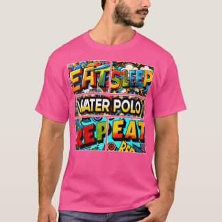 Upprepa könsuppvärmning i viloläge Vatten Polo T Shirt