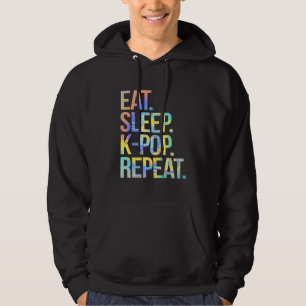 Upprepa koreanska Kpop Music Fläkt lustigt i vilol Hoodie