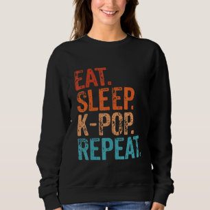 Upprepa koreanska Kpop Music Fläkt lustigt i vilol T Shirt