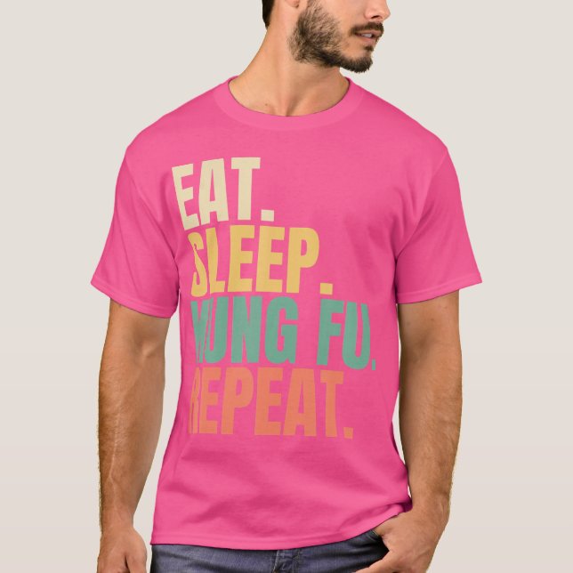 Upprepa Kung fu i viloläge T Shirt (Framsida)