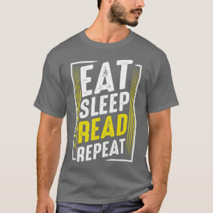 Upprepa läsning Upprepa läsning av Bok Mask lustig T Shirt