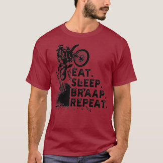 Upprepa lustigt Dirt Bike Gift T Shirt