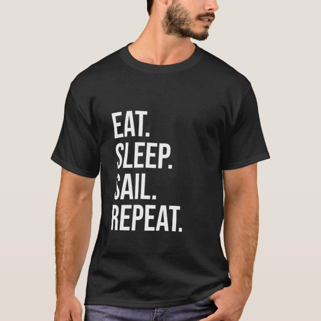 Upprepa lustigt i viloläge t shirt (Framsida)
