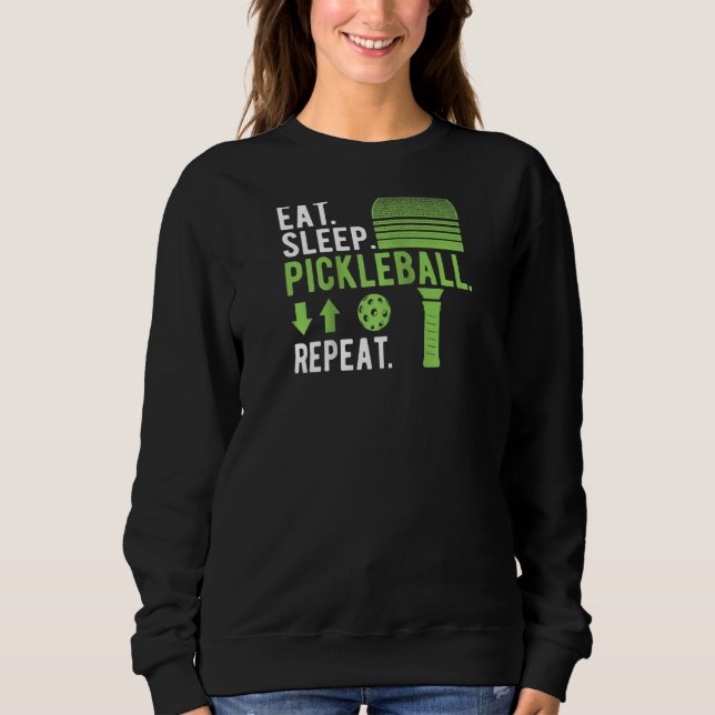 Upprepa lustigt Pickleball-spel i viloläge T Shirt (Framsida)