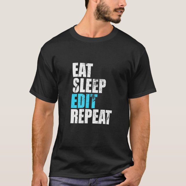 Upprepa lustigt redigeringsprogram Livscenter för  T Shirt (Framsida)