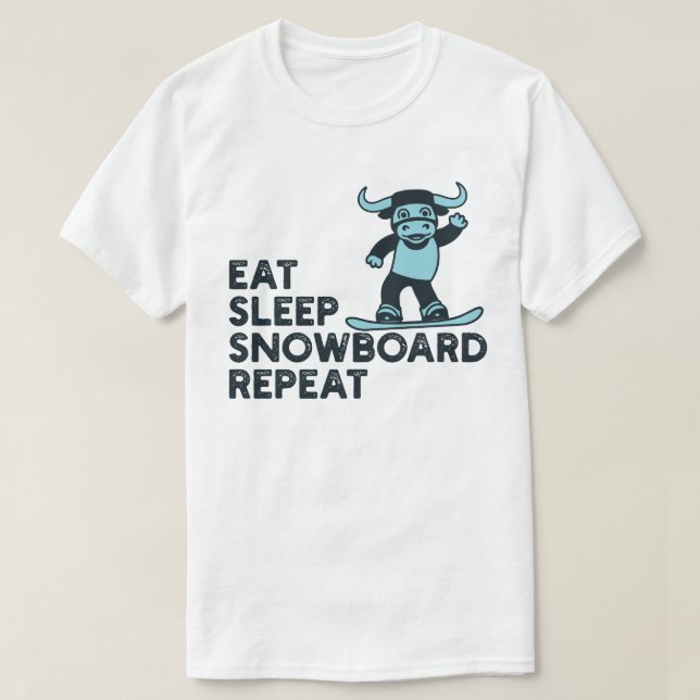 Upprepa maten Sowboard T Shirt (Design framsida)