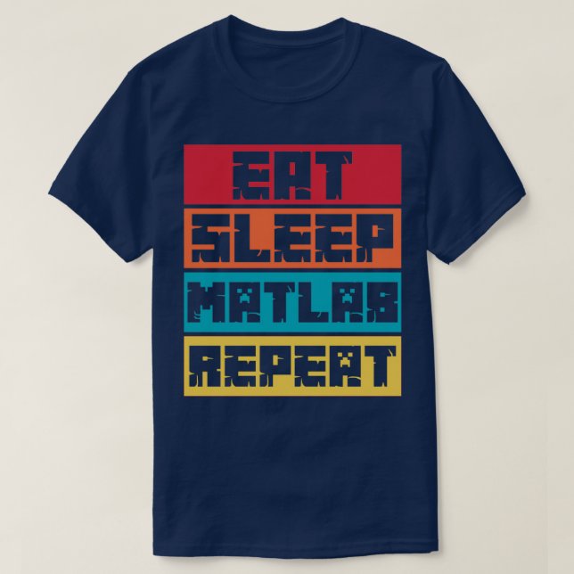 Upprepa matlabben i viloläge t shirt (Design framsida)