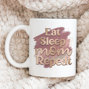 Upprepa Mauve Watercolor Typography med Eat Svilol Kaffemugg