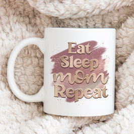Upprepa Mauve Watercolor Typography med Eat Svilol Kaffemugg