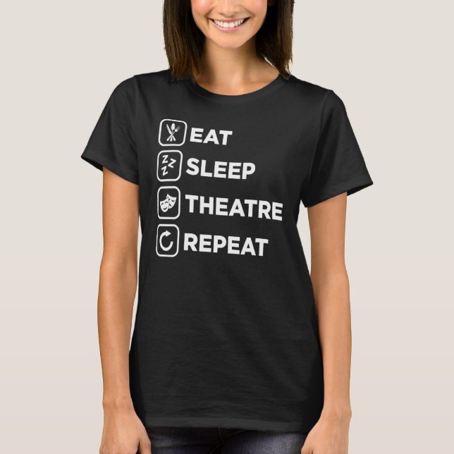 Upprepa musikaliska drama Acto T Shirt (Framsida)