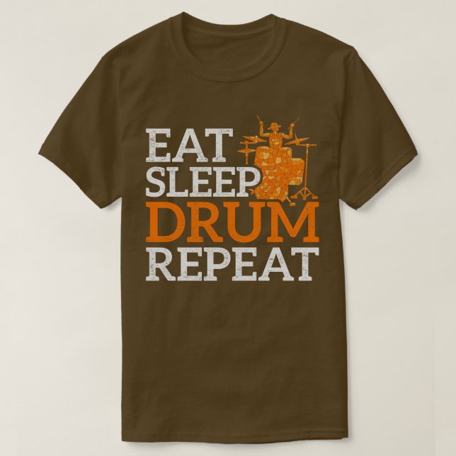 Upprepa musikpresenten med viloläge t shirt (Design framsida)