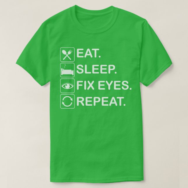 Upprepa Öga i viloläge T Shirt (Design framsida)