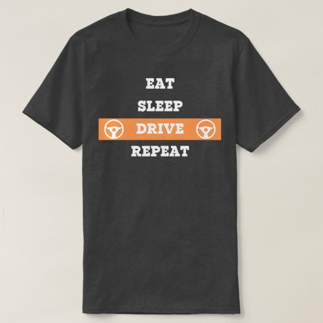Upprepa omgång till viloläge t shirt (Design framsida)