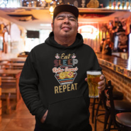 Upprepa omloppsspel i viloläge - Vintage Gamer Hoo Hoodie