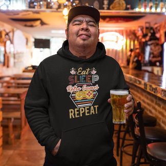 Upprepa omloppsspel i viloläge - Vintage Gamer Hoo Hoodie