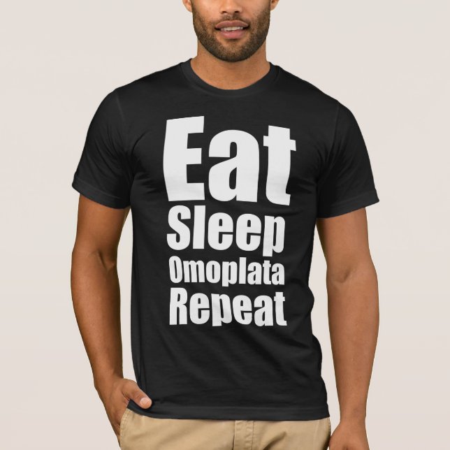 Upprepa omoplata för sömn t shirt (Framsida)