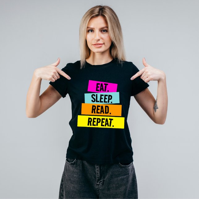 Upprepa omskrivning för Bok Älskare Eat i viloläge T Shirt (Skapare uppladdad)