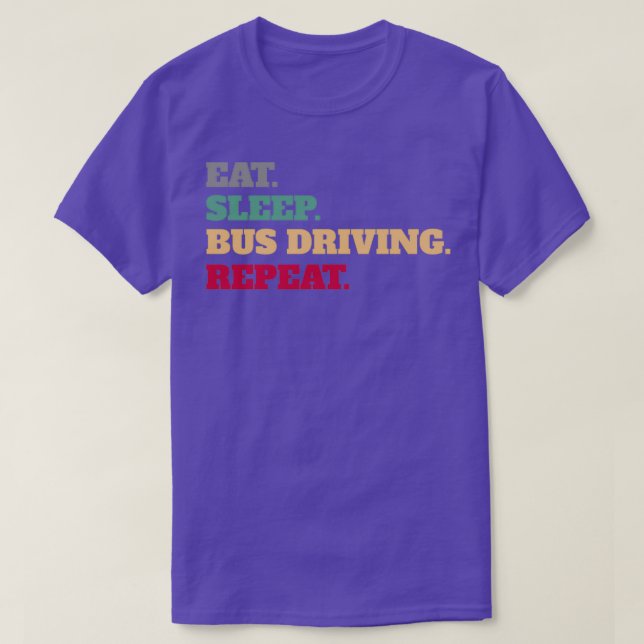 Upprepa Ord-offert för viloläge i Buss T Shirt (Design framsida)