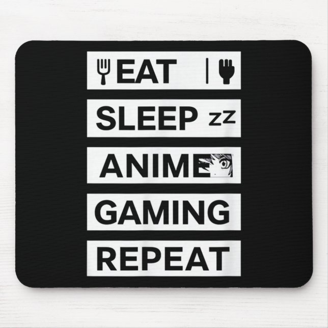 Upprepa Otaku Gamer Humor Musmatta (Framsidan)