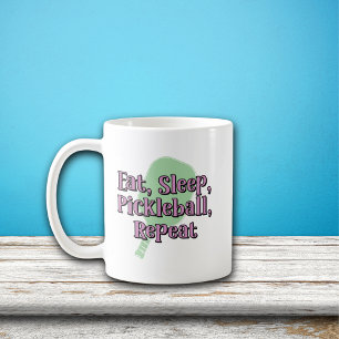 Upprepa Pickleball-uppsatsen på en Pickleball Padd Kaffemugg