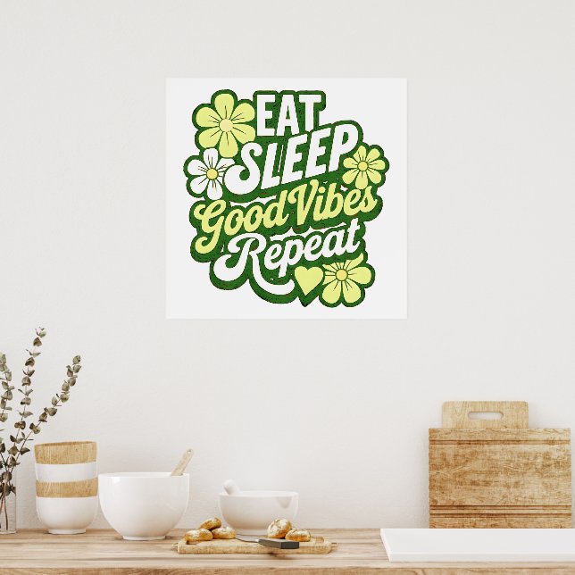 Upprepa Poster för gott viloläge (Kök)