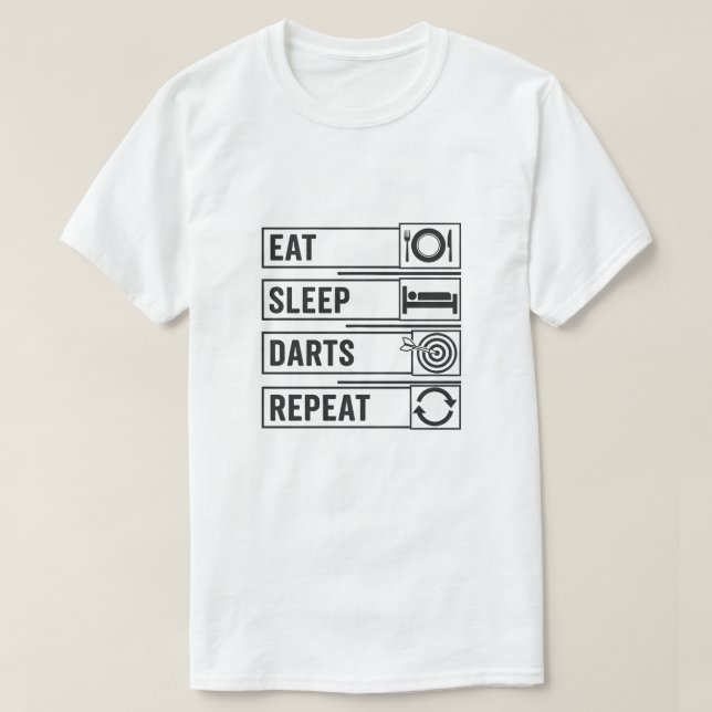 Upprepa presenter för Dart Player Manar T Shirt (Design framsida)