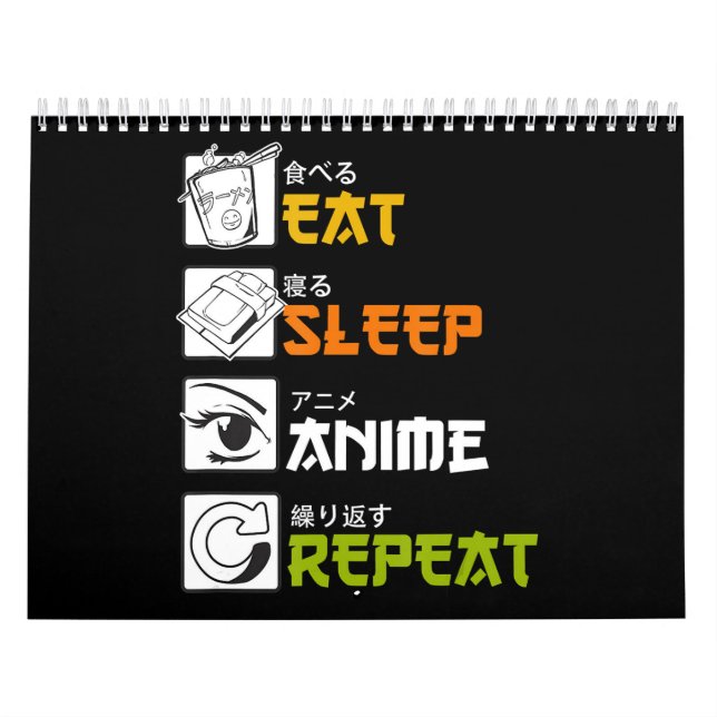 Upprepa presentidea-cosplayer (Eat-viloläge) Kalender (Omslag)