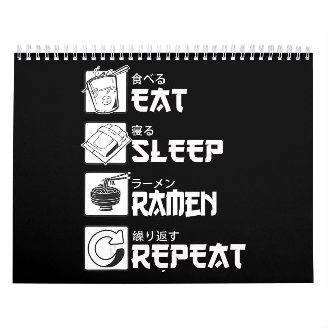 Upprepa presentidea-cosplayer (Eat-viloläge) Kalender (Omslag)