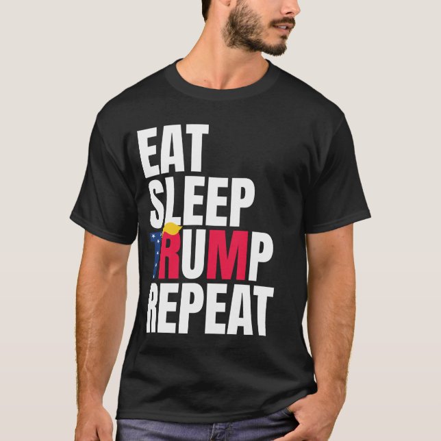 Upprepa president Trump-omval T Shirt (Framsida)