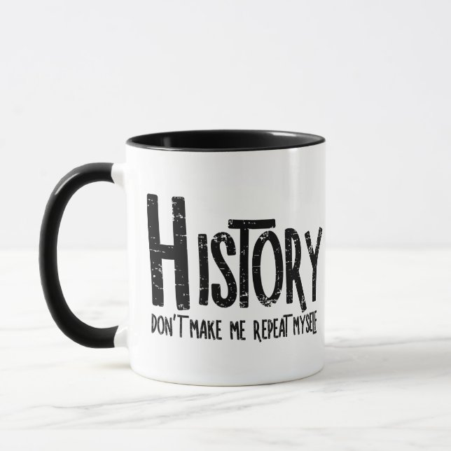 Upprepa rå text för historik mugg (Vänster)