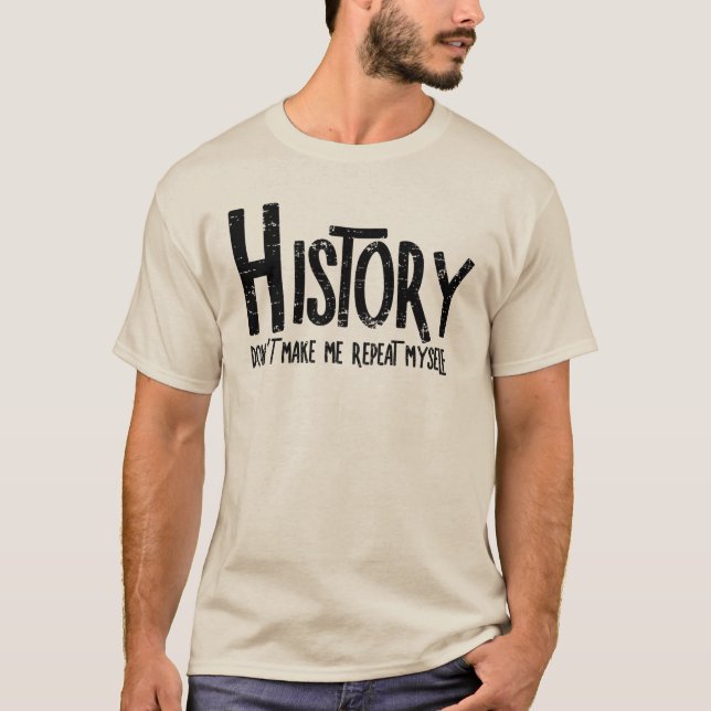 Upprepa rå text för historik t shirt (Framsida)