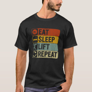 Upprepa Retro 60-sekunders lyft i Hiss i viloläge T Shirt