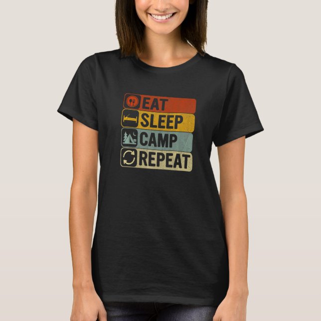 Upprepa Retro 60-sekunderskampanj i viloläge T Shirt (Framsida)