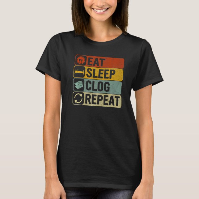 Upprepa Retro 60-talets loggning i viloläge T Shirt (Framsida)