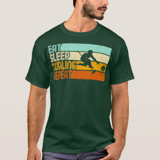 Upprepa Retro Curling i viloläge (4) T Shirt