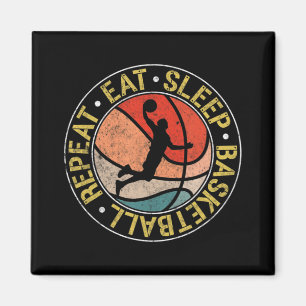 Upprepa Retro Dunking med vintage Eat Sömnkolv Magnet