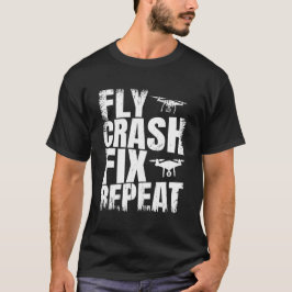Upprepa retro för att dra flygkrasch t shirt