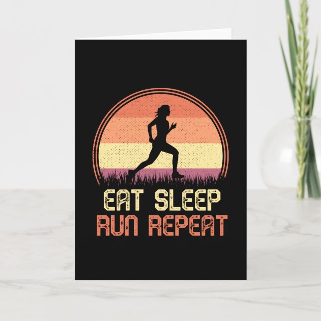Upprepa Retro-Idrottsmannen Marathon för Eat-vilol Kort (Framsida)