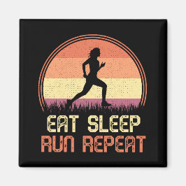 Upprepa Retro-Idrottsmannen Marathon för Eat-vilol Magnet