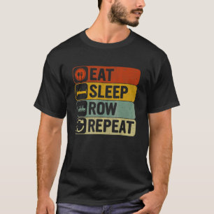 Upprepa Retro på 70-sekunders Rower med viloläge T Shirt