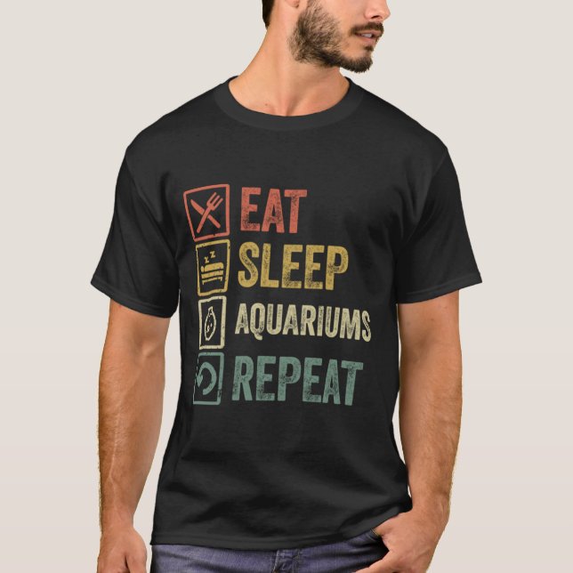 Upprepa retro-vintage gif t shirt (Framsida)