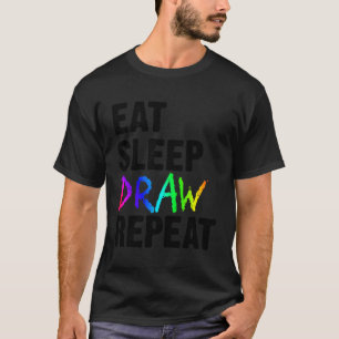 Upprepa retur av retur av resterande nyans av färg t shirt