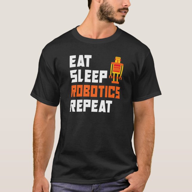 Upprepa robotik i viloläge t shirt (Framsida)
