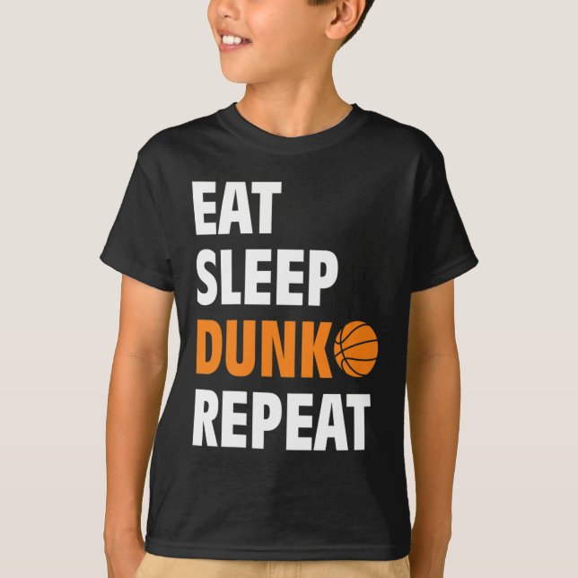 Upprepa Roligt Basketboll för viloläge T Shirt (Framsida)