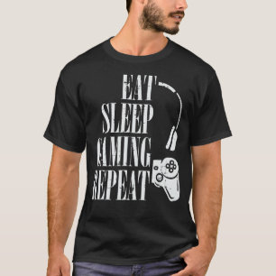 Upprepa roligt spel för gamer Boys Kids Todd T Shirt