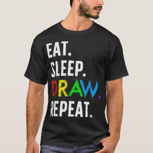 Upprepa Roligt Teckning Älskare Rita Artis T Shirt