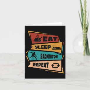 Upprepa Shuttle Retro Badminton Play Kort